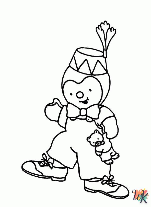 coloriage Tchoupi  bebe à imprimer gratuit