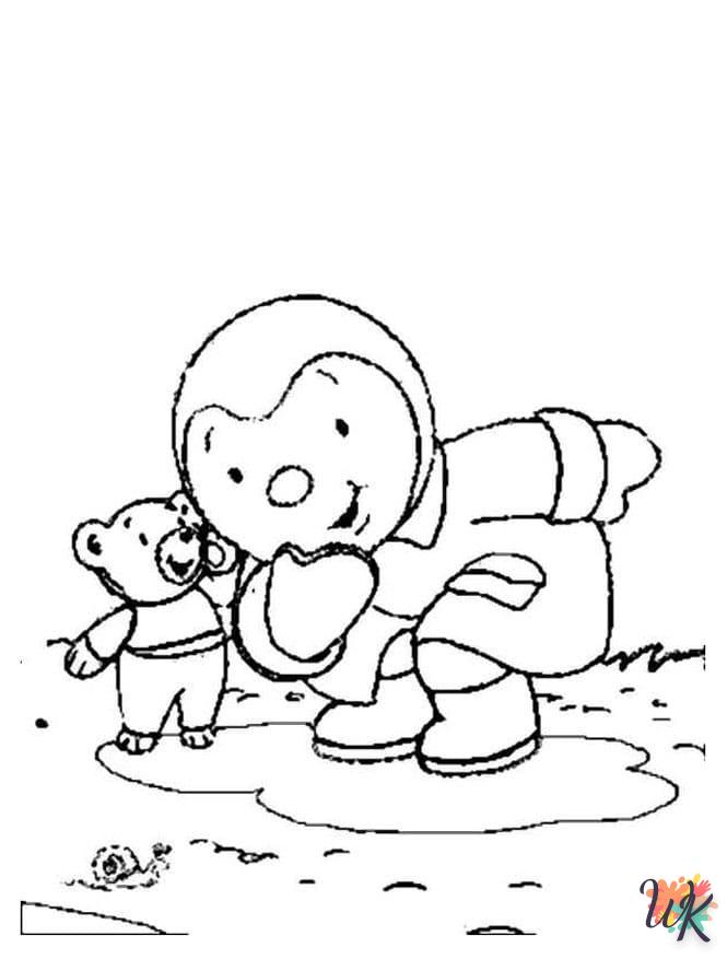 coloriage Tchoupi  enfant a imprimer