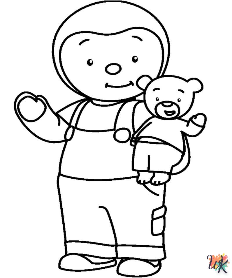 coloriage Tchoupi  pour enfant de 6 ans