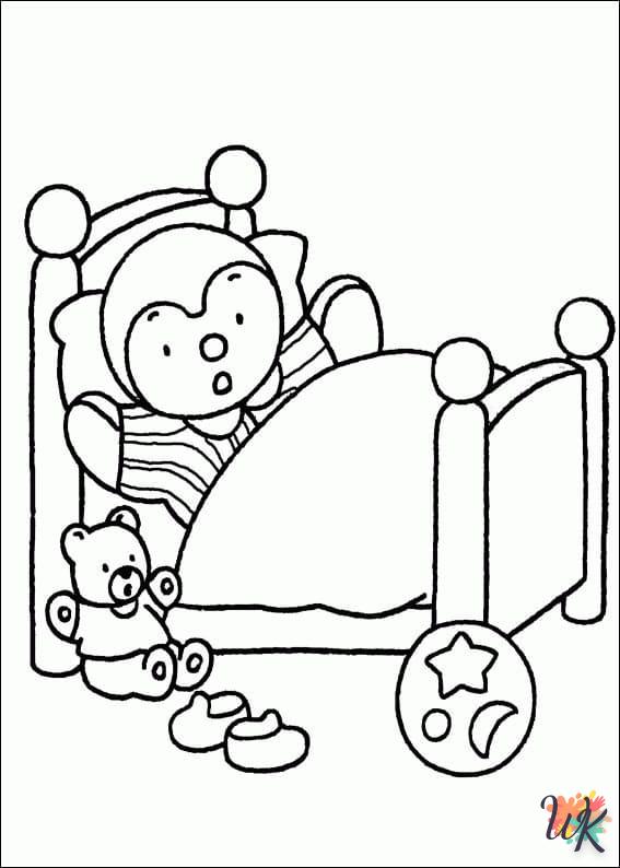 coloriage Tchoupi  pour enfants a imprimer 1