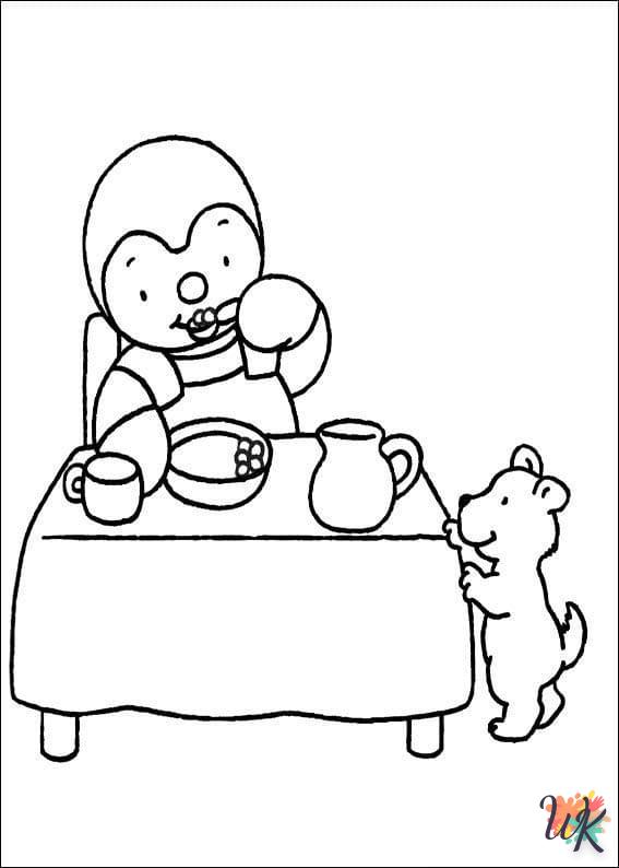 coloriage Tchoupi  en ligne pour enfant