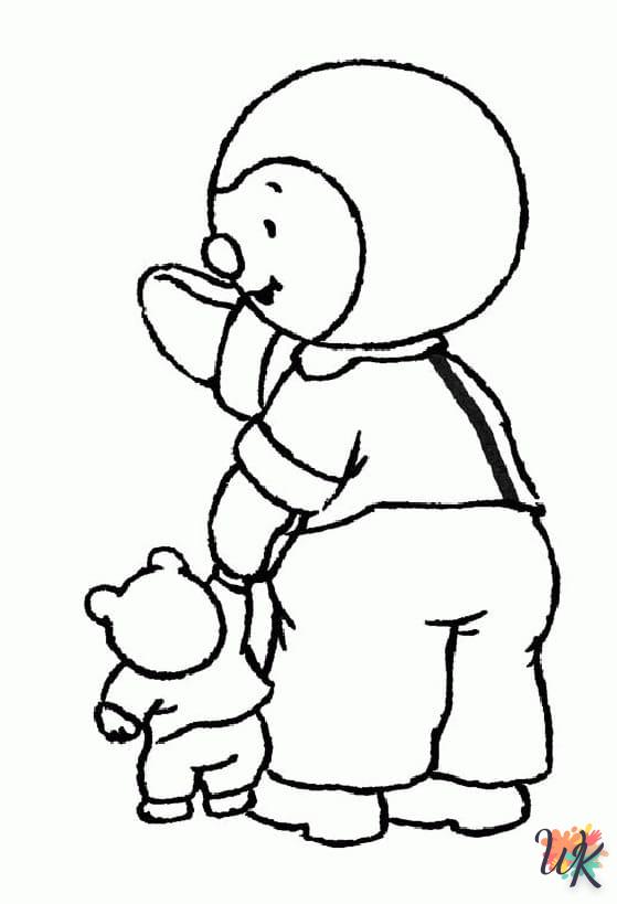 coloriage Tchoupi  pour enfant à imprimer