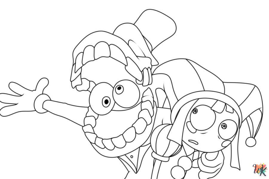 coloriage The Amazing Digital Circus  bebe à imprimer gratuit