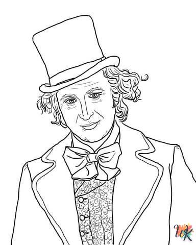 coloriage Wonka  pour lutter contre le stress