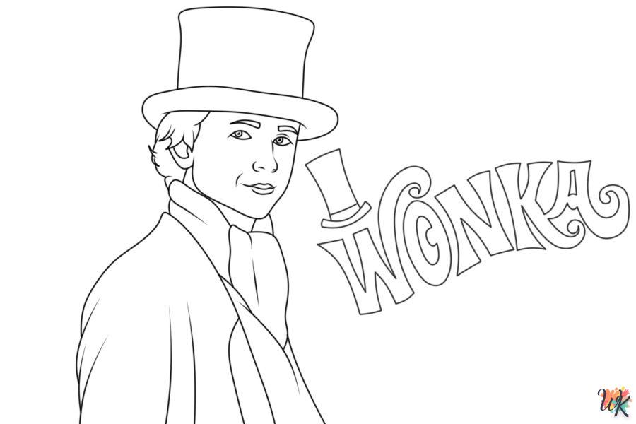 coloriage Wonka  enfant 8 ans a imprimer