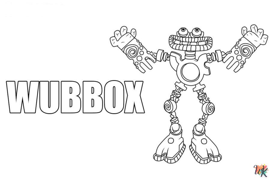 coloriage Wubbox  a imprimer enfant 5 ans