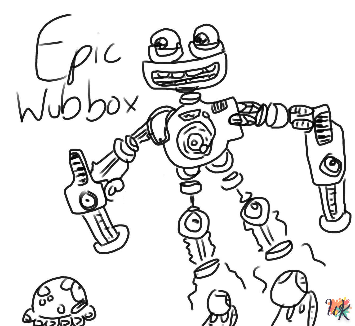 activité coloriage Wubbox  en ligne