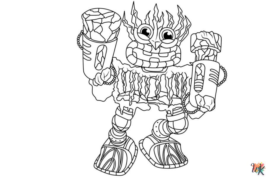 coloriage Wubbox  à imprimer pour enfants