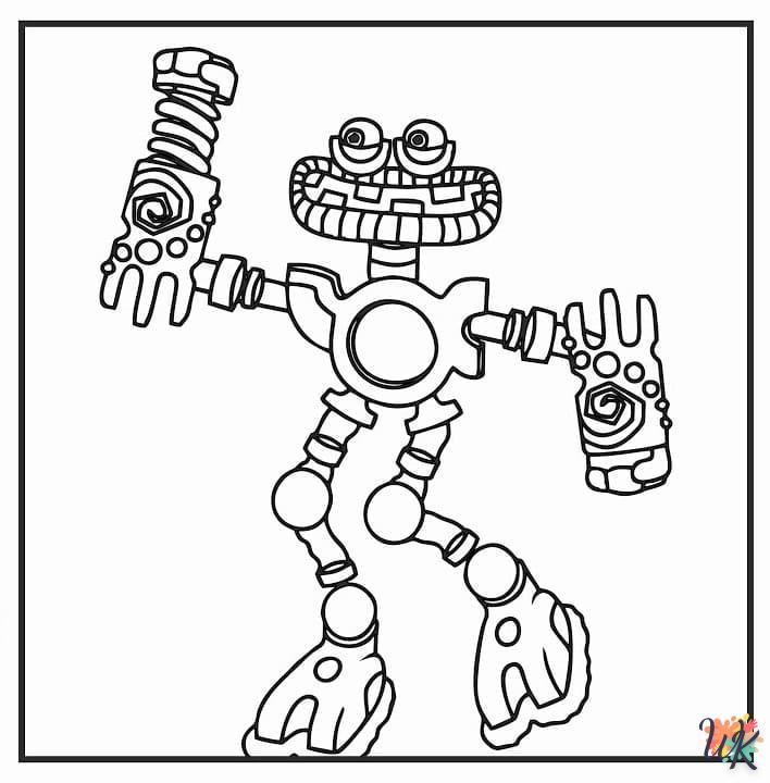 coloriage Wubbox  enfant 2 ans a imprimer