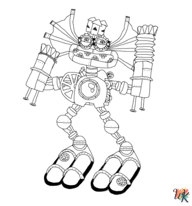 coloriage Wubbox  enfant 6 ans à imprimer 1