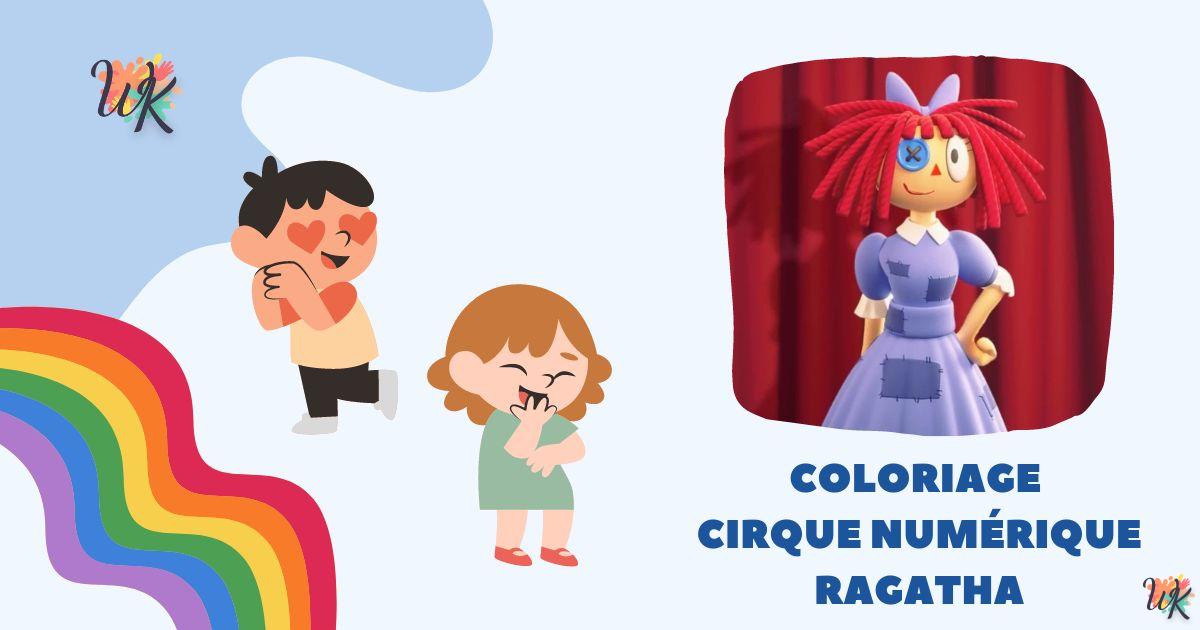 Coloriage Ragatha The Amazing Digital Circus gratuit à imprimer