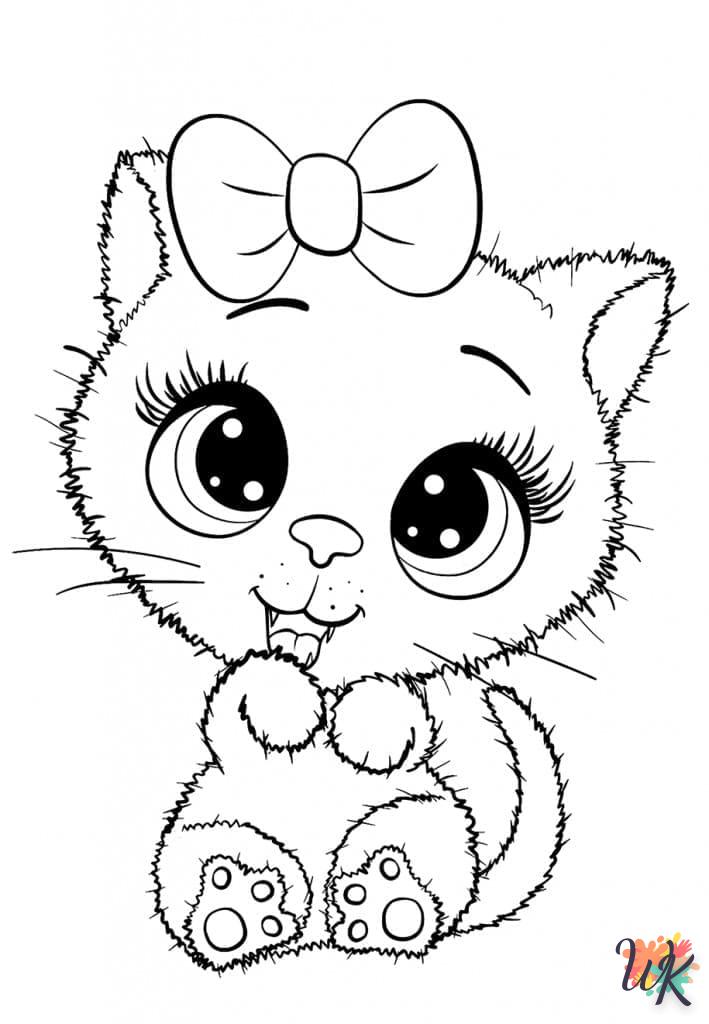 coloriage Animaux Mignons  à imprimer pour enfant de 3 ans