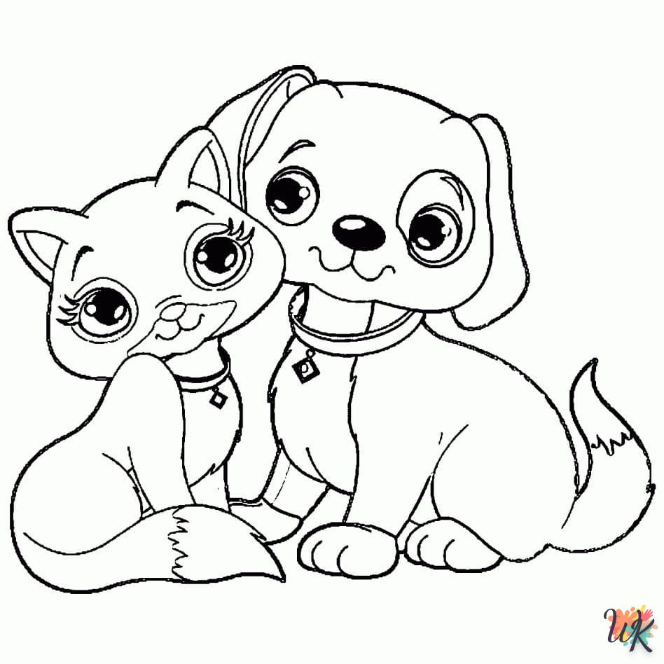 coloriage Animaux Mignons  enfant 6 ans à imprimer