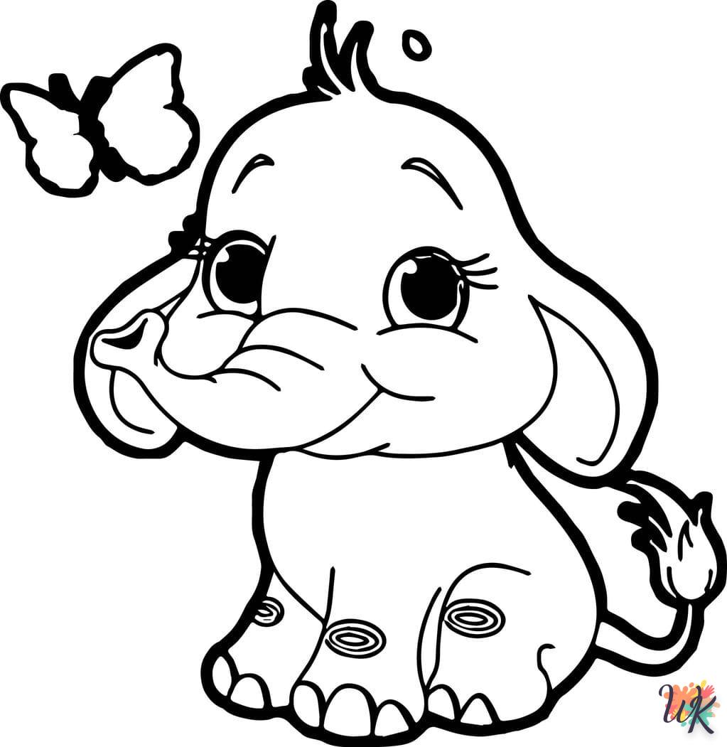 coloriage Animaux Mignons  à numéro adulte en ligne gratuit