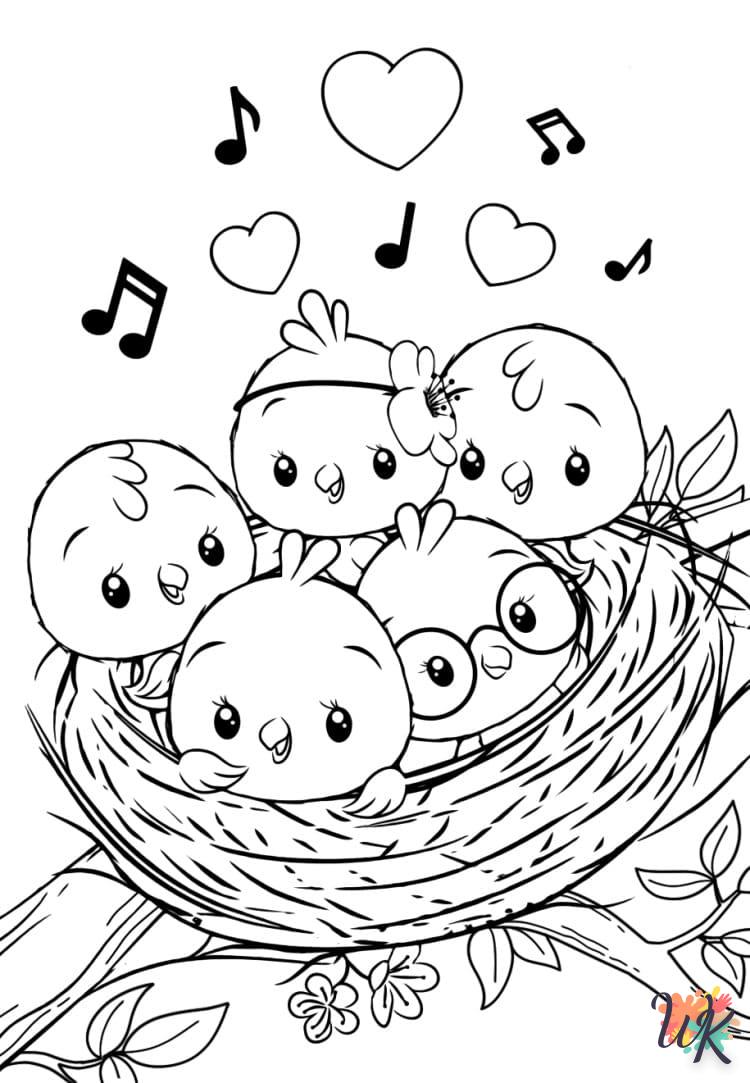 coloriage Animaux Mignons  pour enfant de 2 ans 1