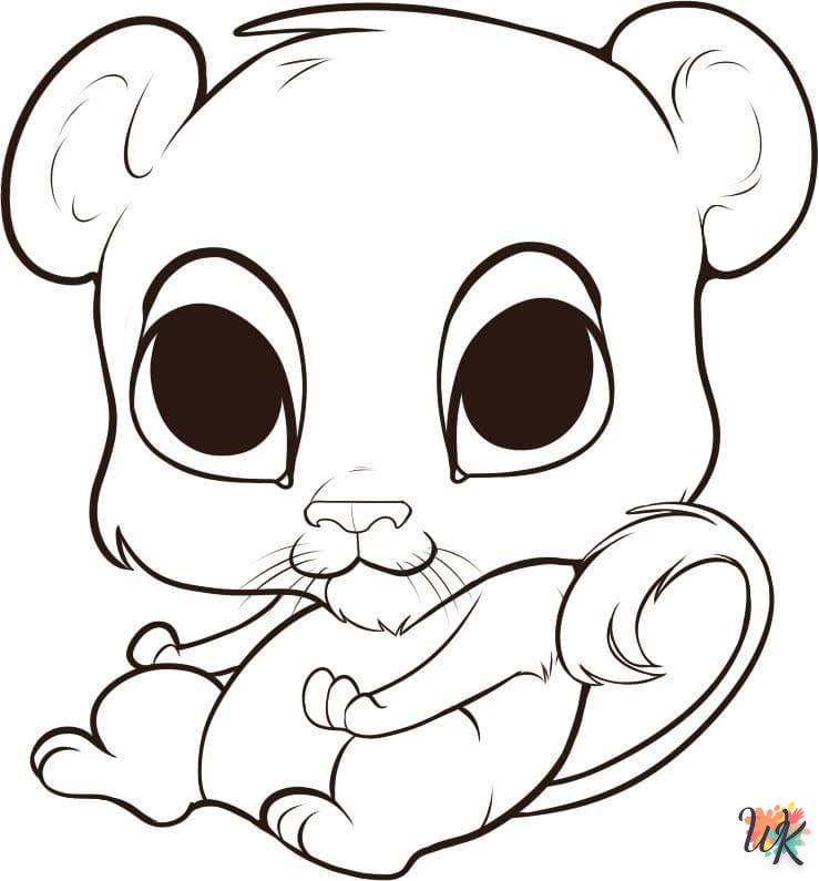 coloriage Animaux Mignons  à imprimer pour enfants