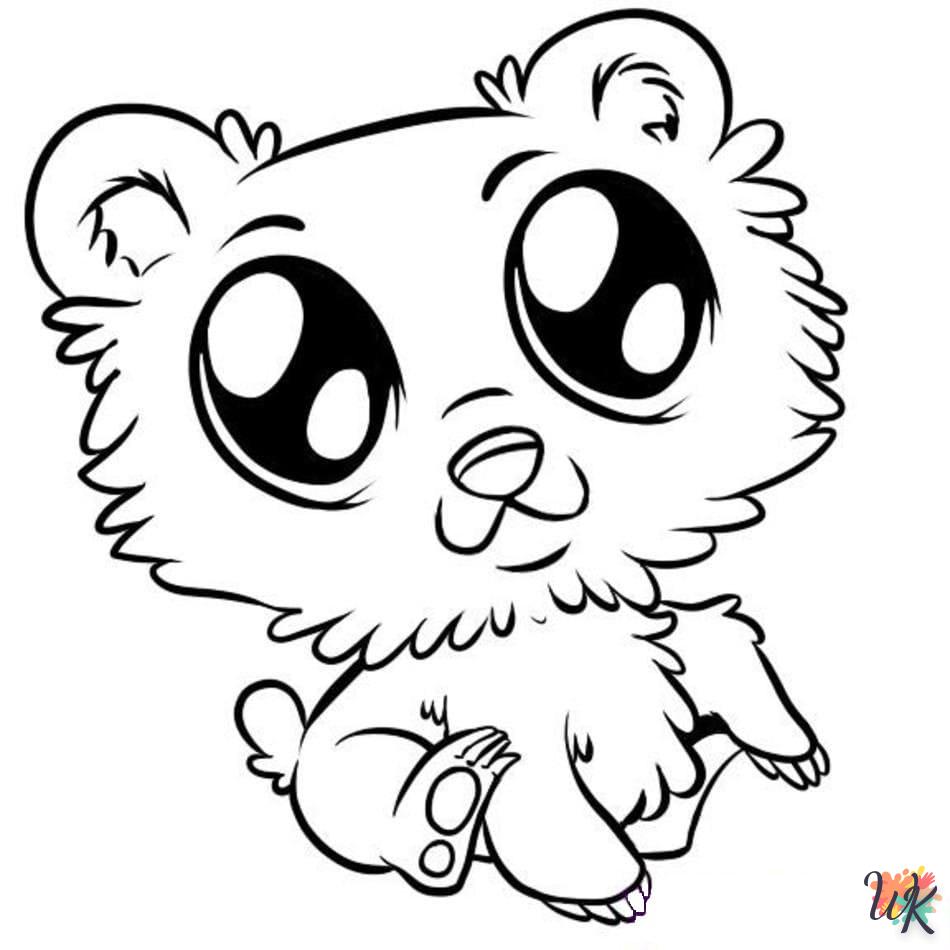 coloriage Animaux Mignons  bebe à imprimer gratuit