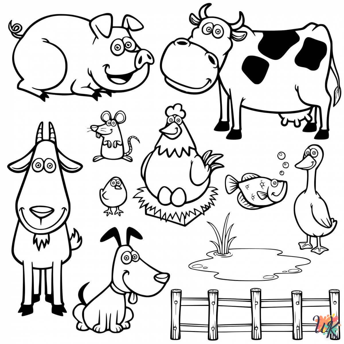 coloriage Animaux Mignons  en ligne pour bebe de 2 ans 1