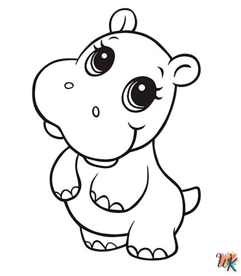 coloriage Animaux Mignons  pour enfant de 5 ans