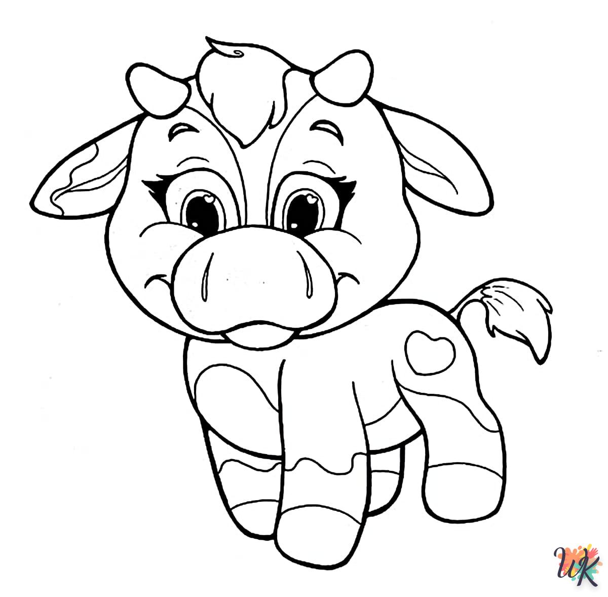 coloriage Animaux Mignons  pour bebe a imprimer