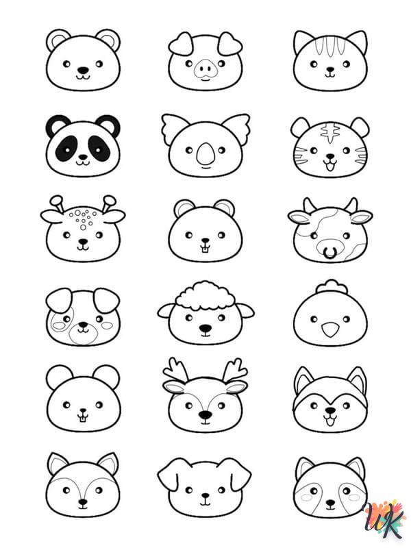 coloriage Animaux Mignons  enfant à imprimer gratuit