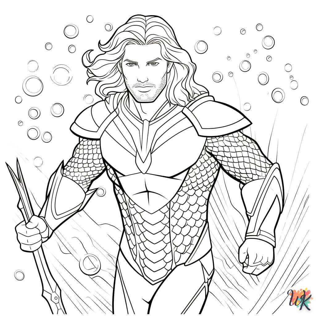 coloriage Aquaman  pour enfants 1