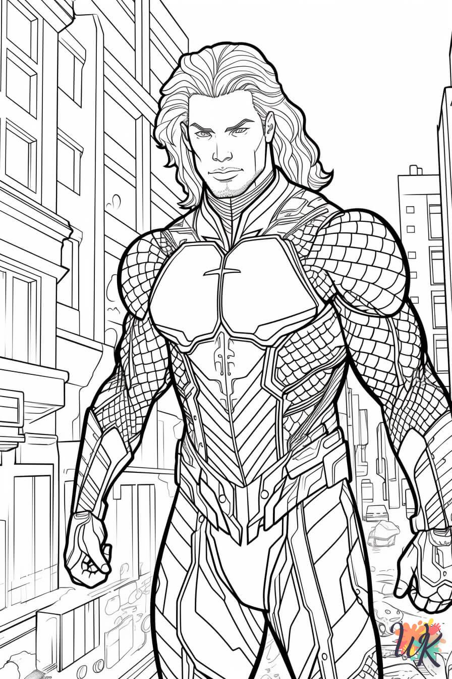 coloriage Aquaman  a imprimer gratuit