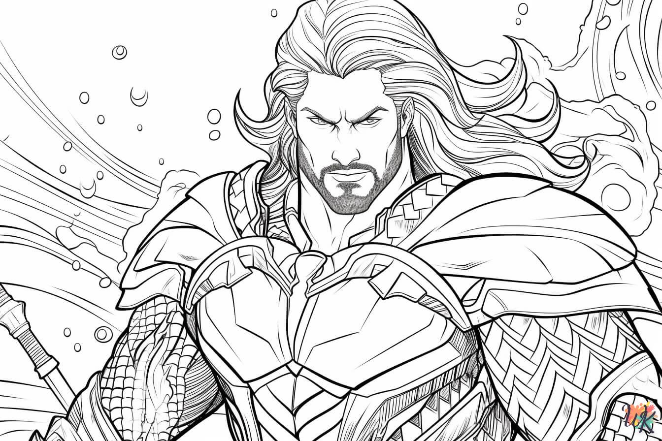 coloriage Aquaman  bebe à imprimer