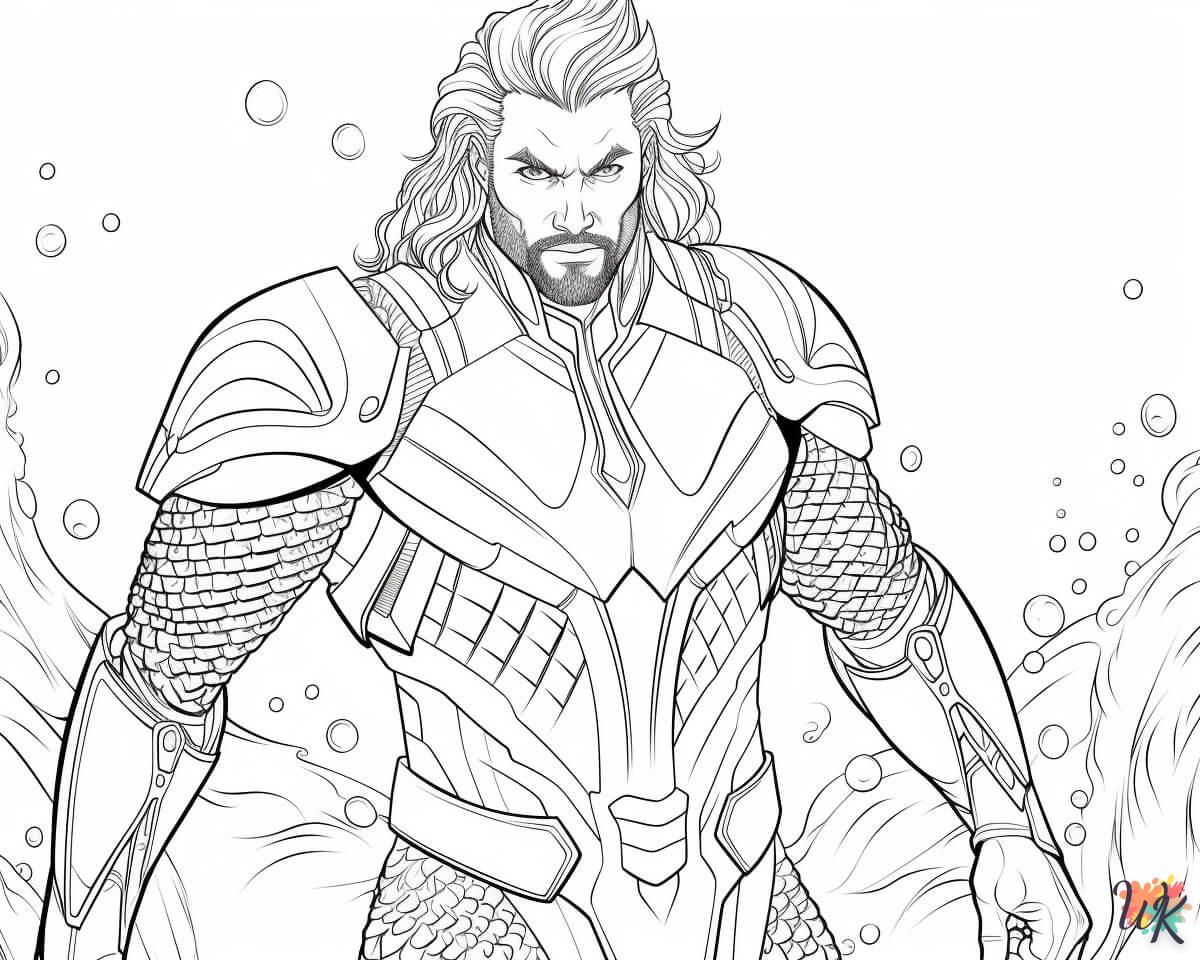 coloriage Aquaman  à colorier en ligne