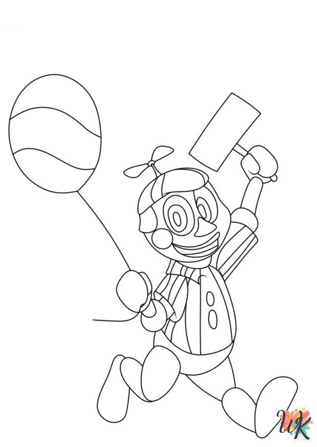 activité coloriage Balloon Boy Phantom  en ligne