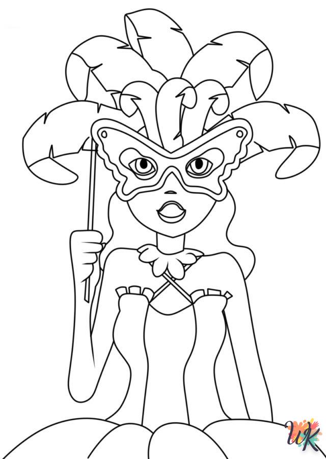 coloriage Carnaval  en ligne adulte gratuit