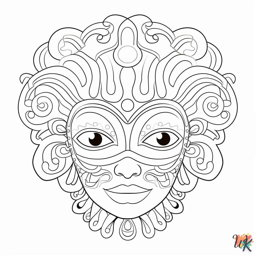 coloriage Carnaval  pour enfants à imprimer