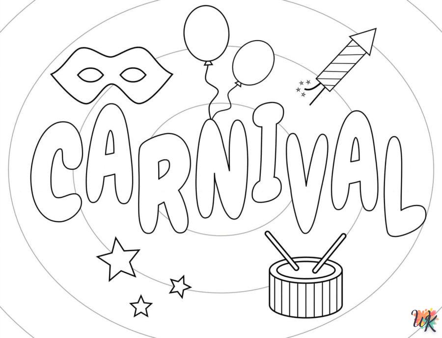 coloriage Carnaval  pour enfant de 4 ans