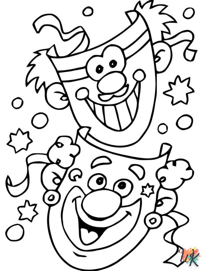 coloriage Carnaval  bebe à imprimer gratuit