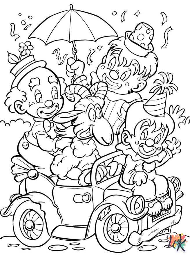 coloriage Carnaval  7 ans en ligne gratuit à imprimer