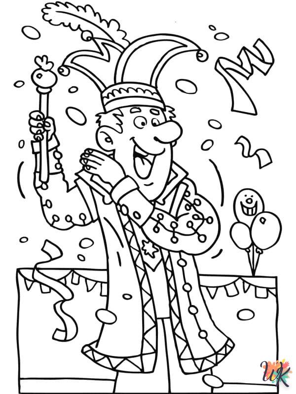 coloriage Carnaval  pour enfant de 2 ans