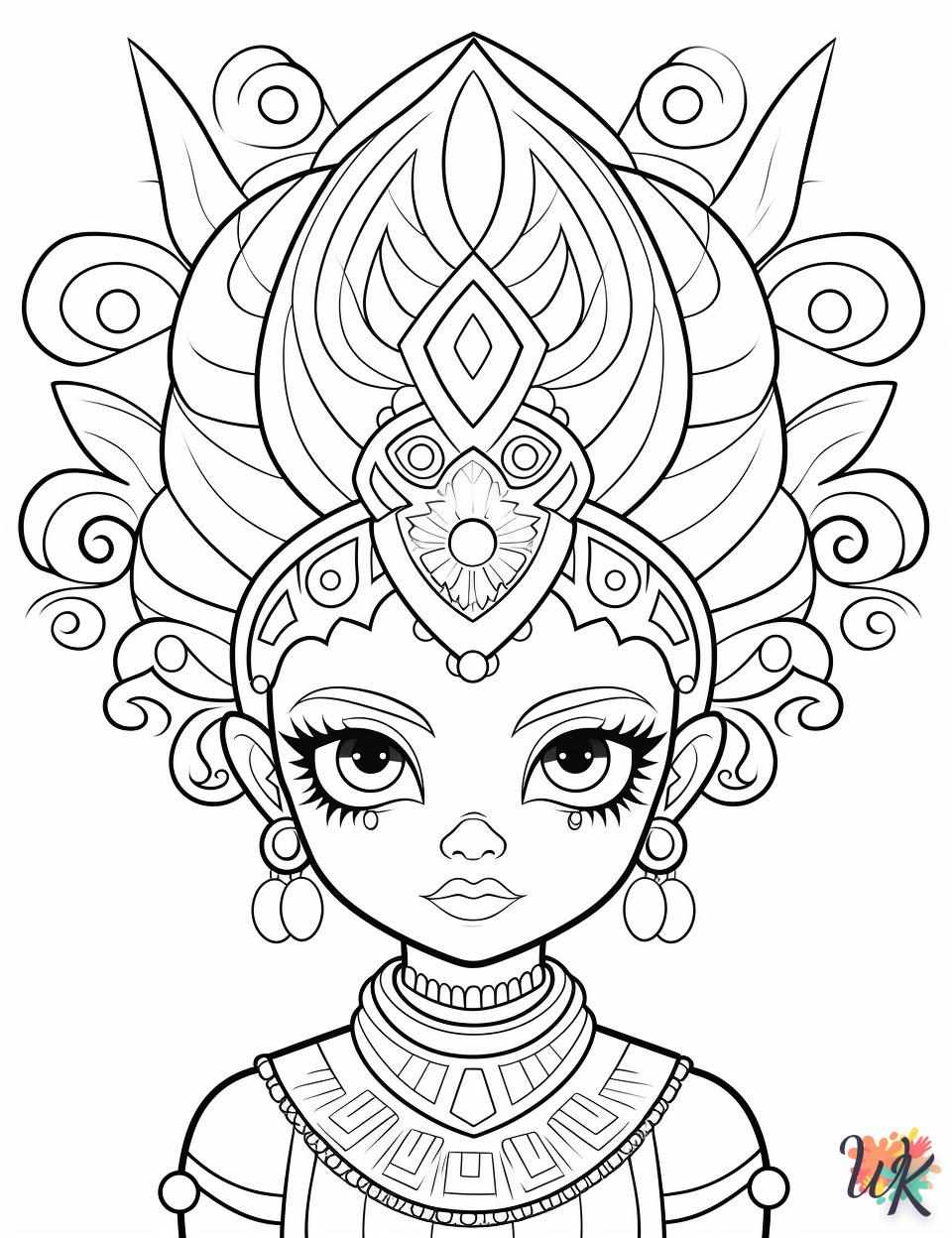 coloriage Carnaval  en ligne gratuit pour 12 ans