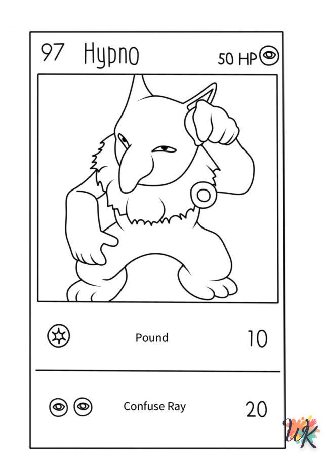 coloriage Cartes Pokemon  a imprimer pour enfant de 4 ans 1