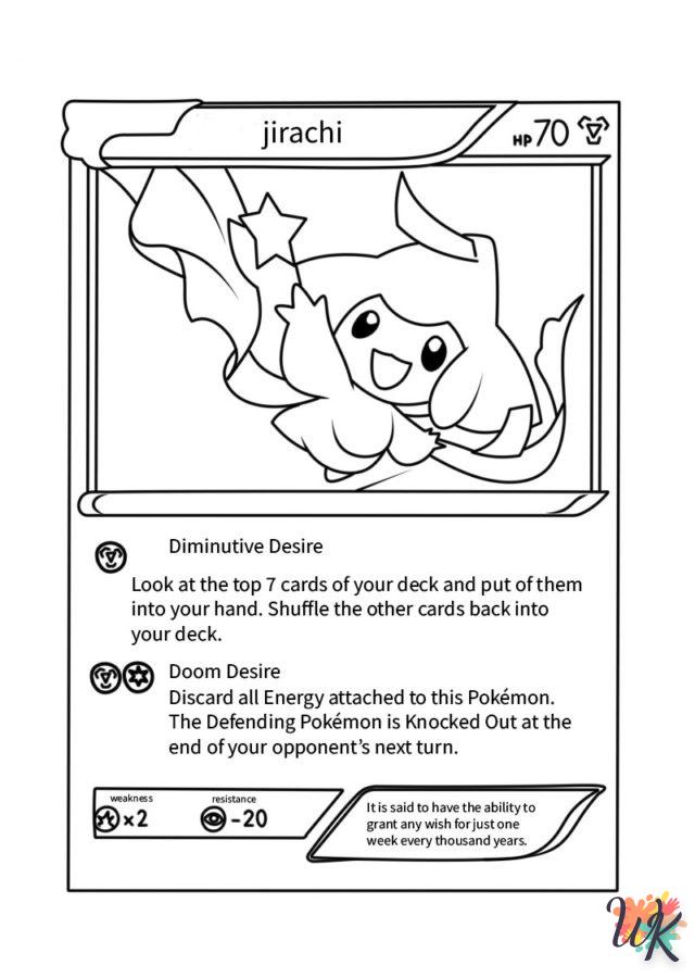 coloriage Cartes Pokemon  pour enfants a imprimer
