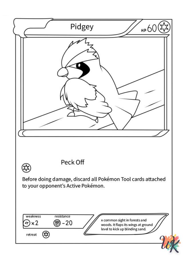 coloriage Cartes Pokemon  enfant à imprimer