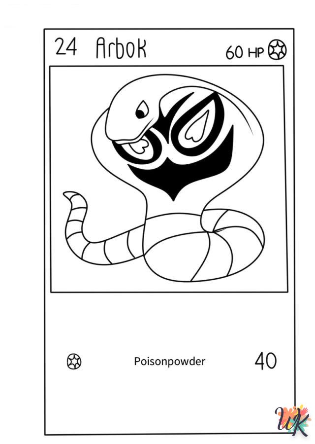 coloriage Cartes Pokemon  automne en ligne gratuit à imprimer