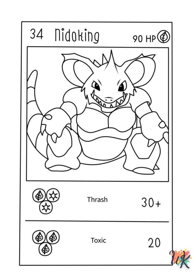 coloriage Cartes Pokemon  et apprentissage