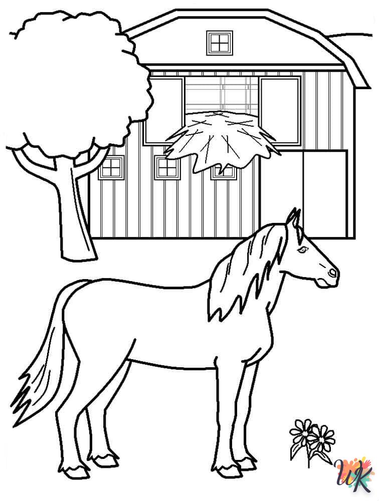 coloriage chevaux  gratuit