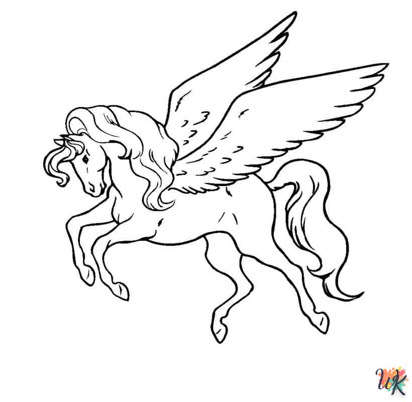 coloriage chevaux  à imprimer pdf