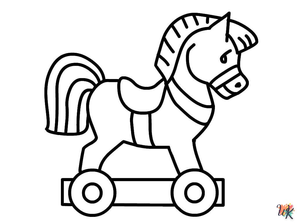 coloriage chevaux  gratuit a imprimer