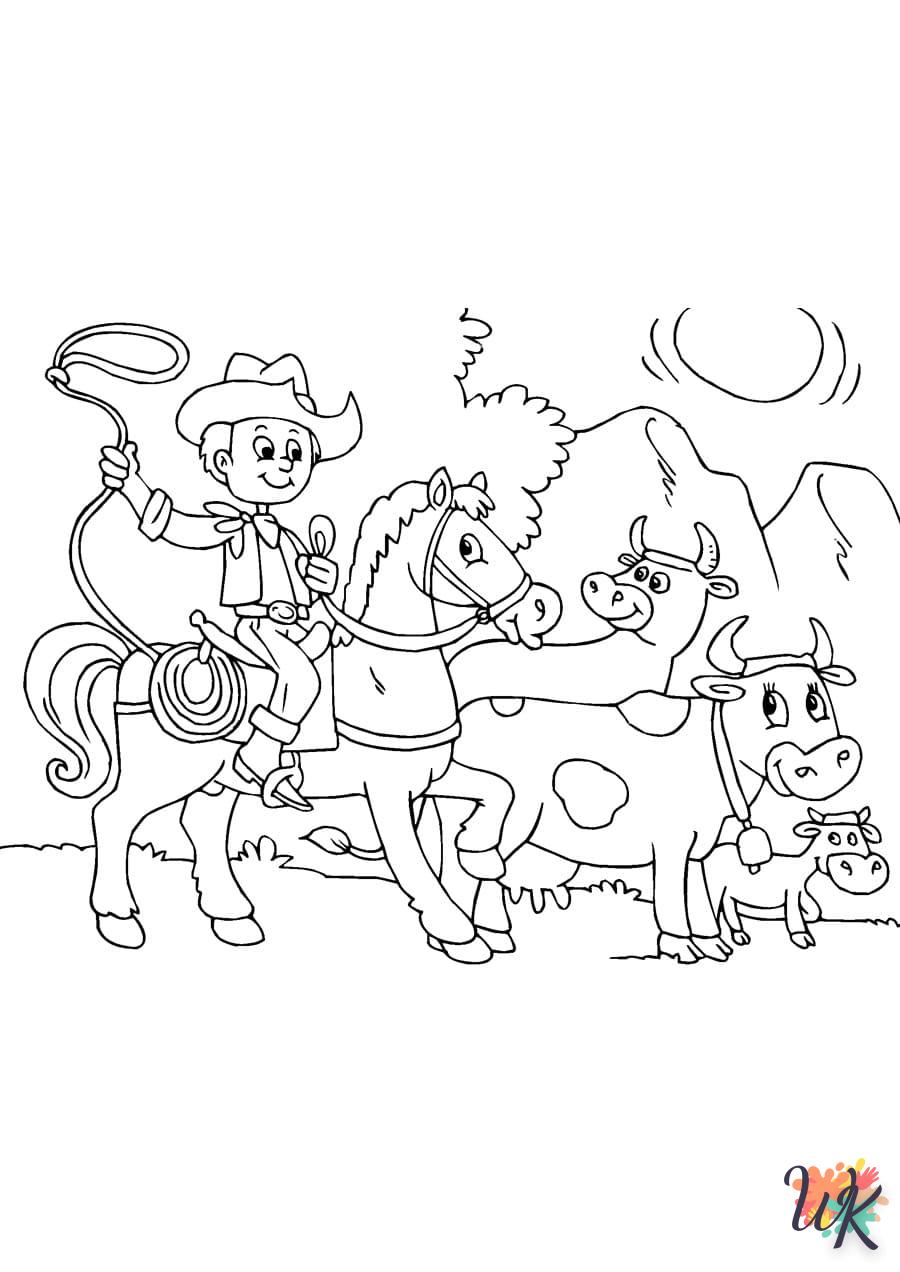 coloriage chevaux  pour bebe a imprimer