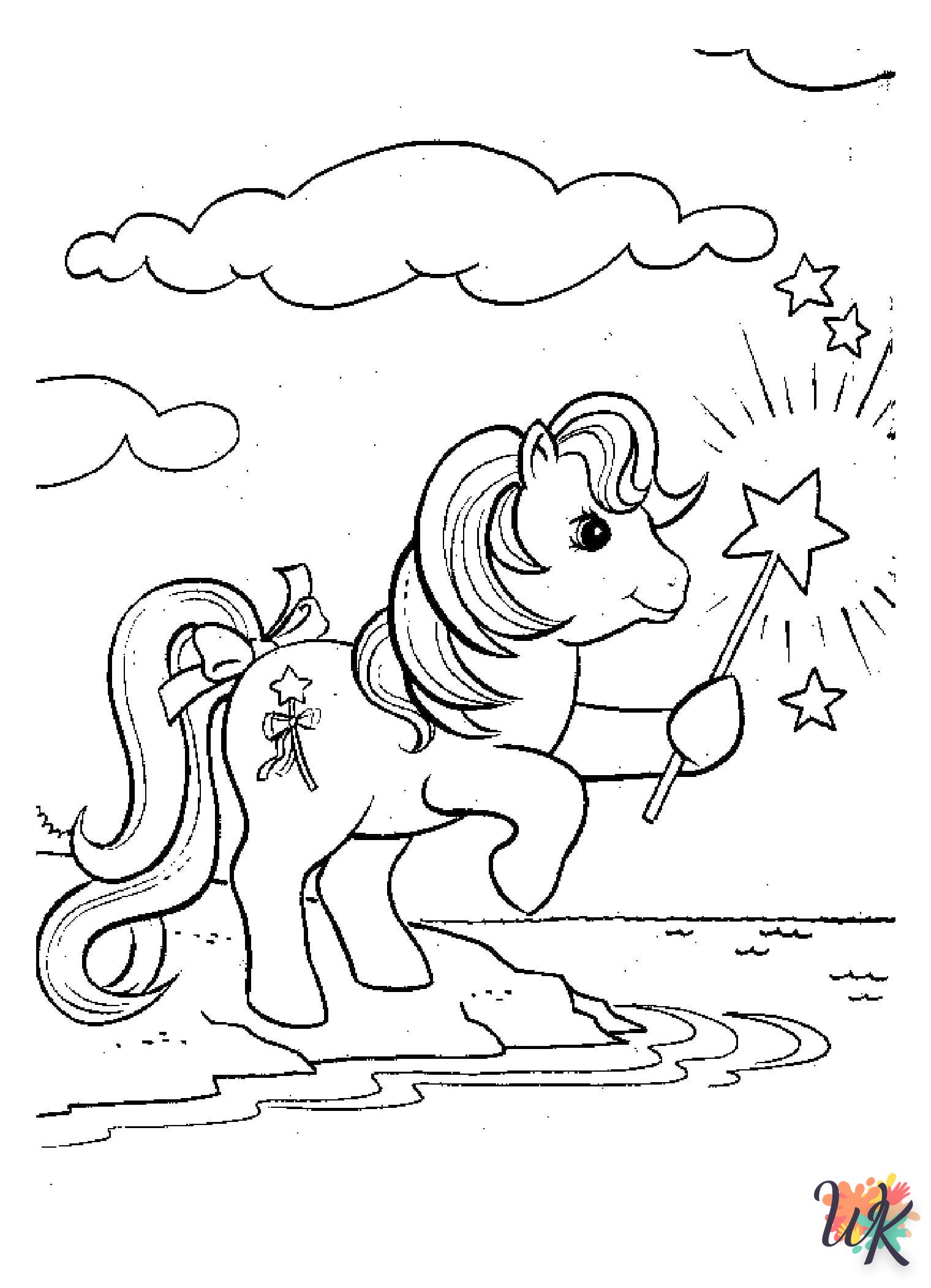 coloriage chevaux  enfant 3 ans a imprimer