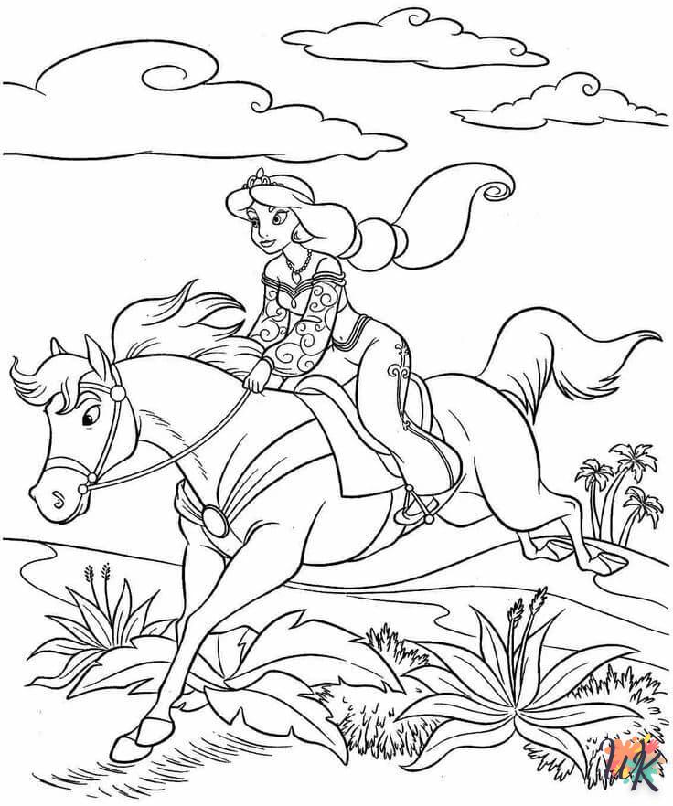 coloriage chevaux  gratuit en ligne