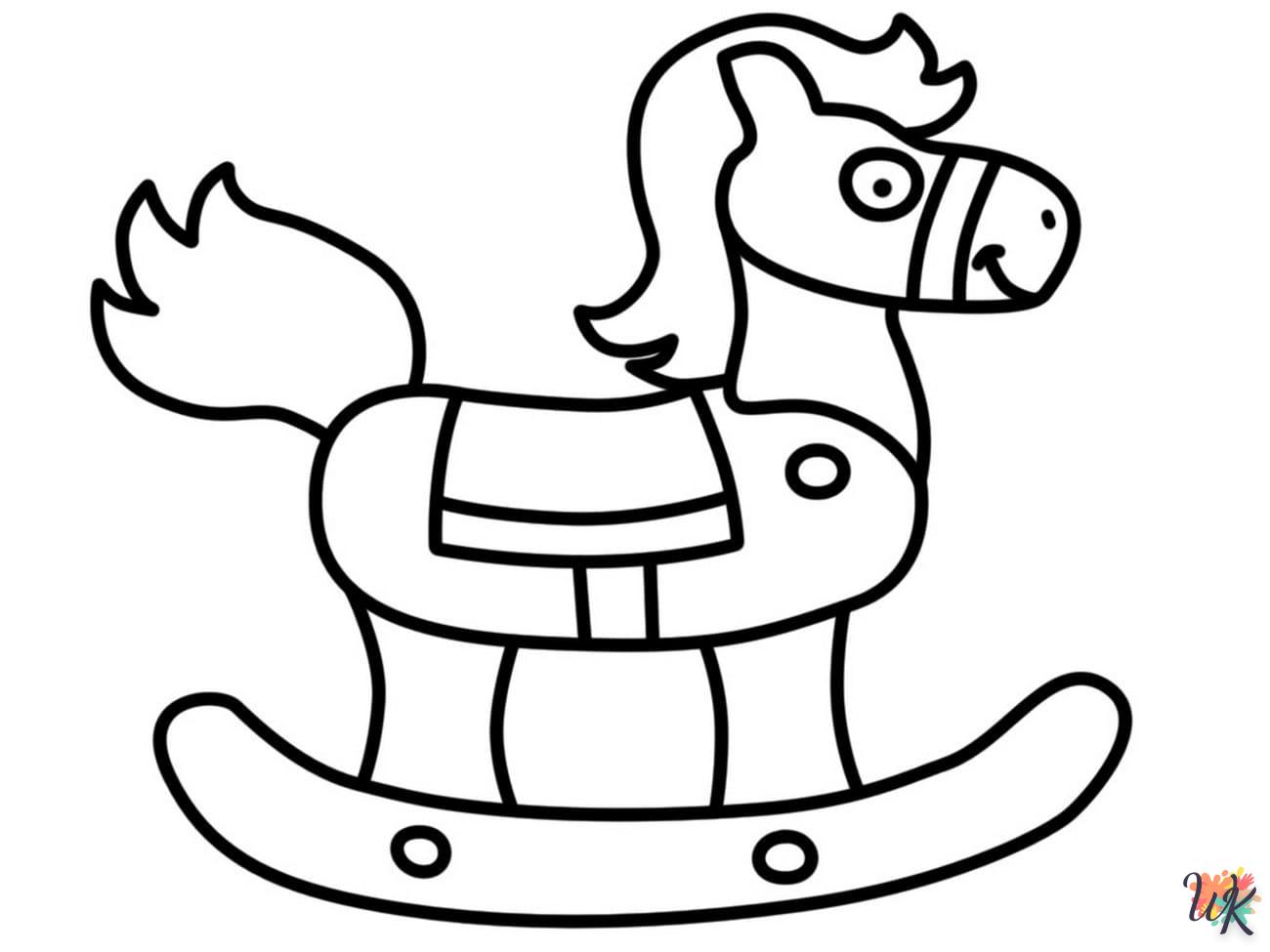 imprimer coloriage chevaux  gratuit