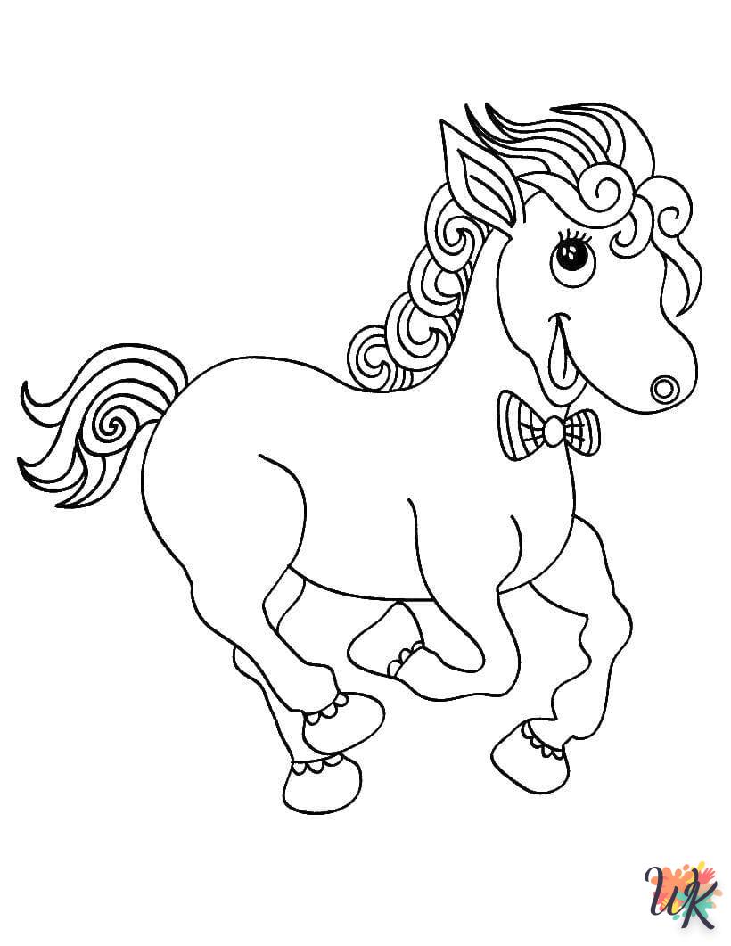 coloriage chevaux  et dessins